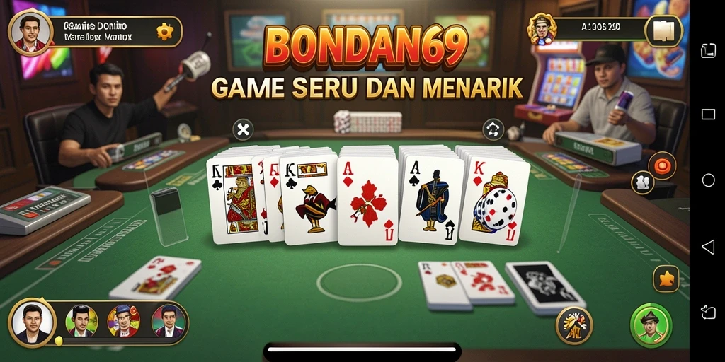 Tampilan utama gameplay Domino BONDAN69 yang seru dan menantang.