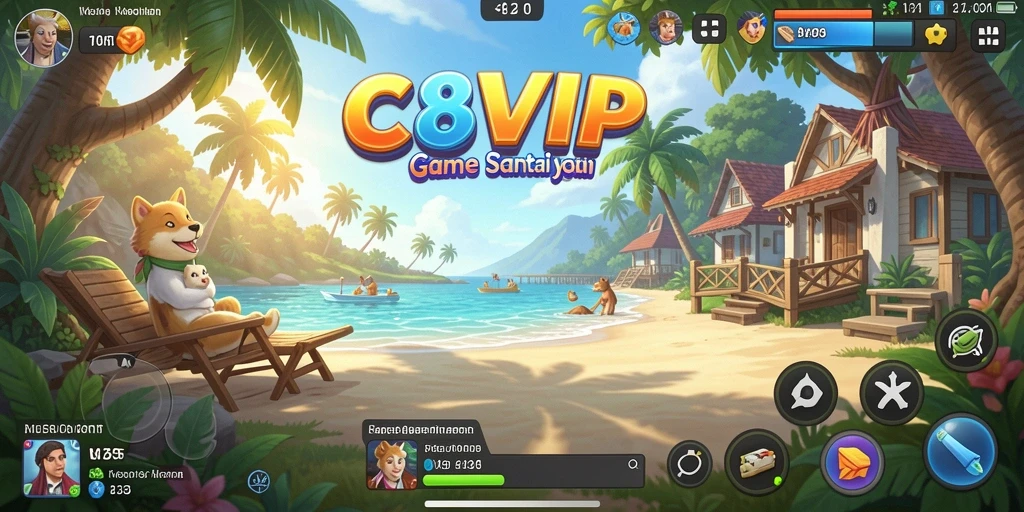Screenshoot gameplay C8VIP yang menampilkan tantangan seru.