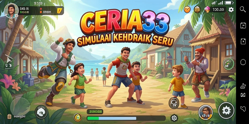 Tampilan gameplay CERIA33 yang interaktif dan menarik.