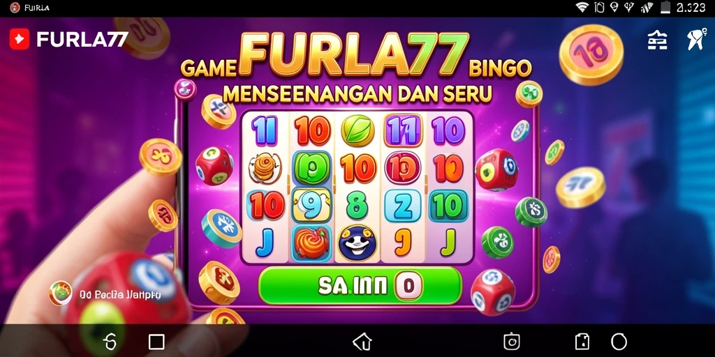 Tampilan gameplay BINGO di FURLA77 yang seru dan interaktif.