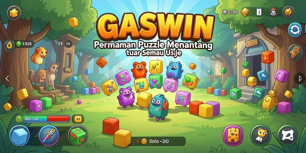 Screenshot gameplay GASWIN menampilkan tantangan puzzle yang seru dan menarik.