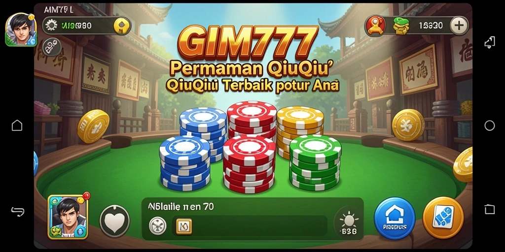 Tampilan gameplay seru dalam GIM777 QiuQiu.
