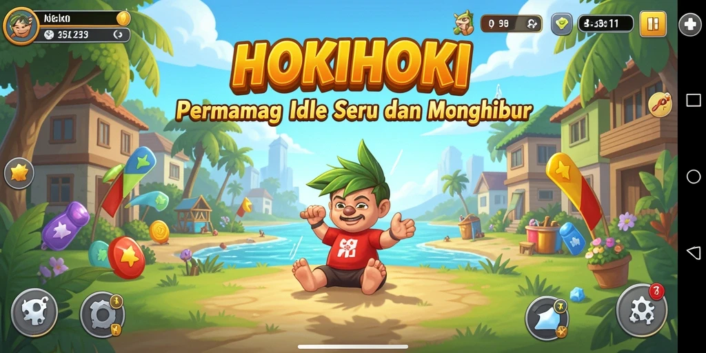 Tampilan gameplay HOKIHOKI yang menarik dan menyenangkan.