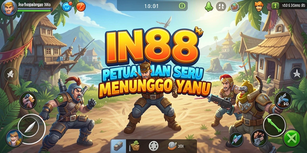 Tangkapan layar utama IN88 yang menunjukkan petualangan seru di dunia fantastis.