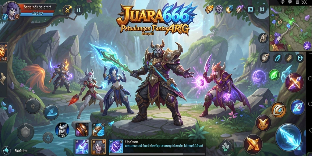 Tampilan utama gameplay JUARA666 dalam pertarungan epik mengesankan.
