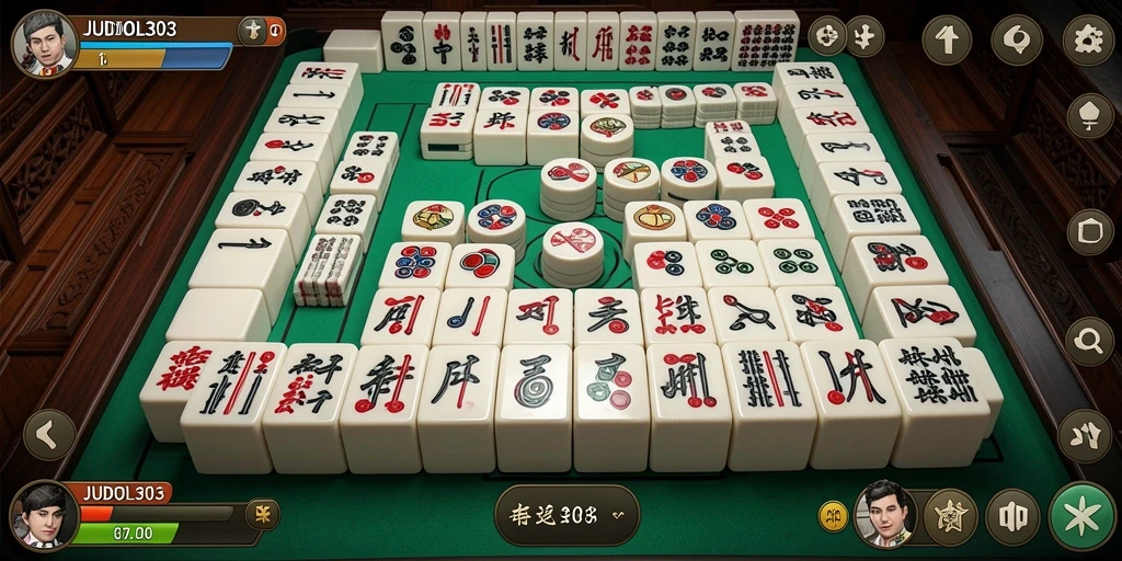 Tampilan gameplay Mahjong yang seru dan menantang di JUDOL303.