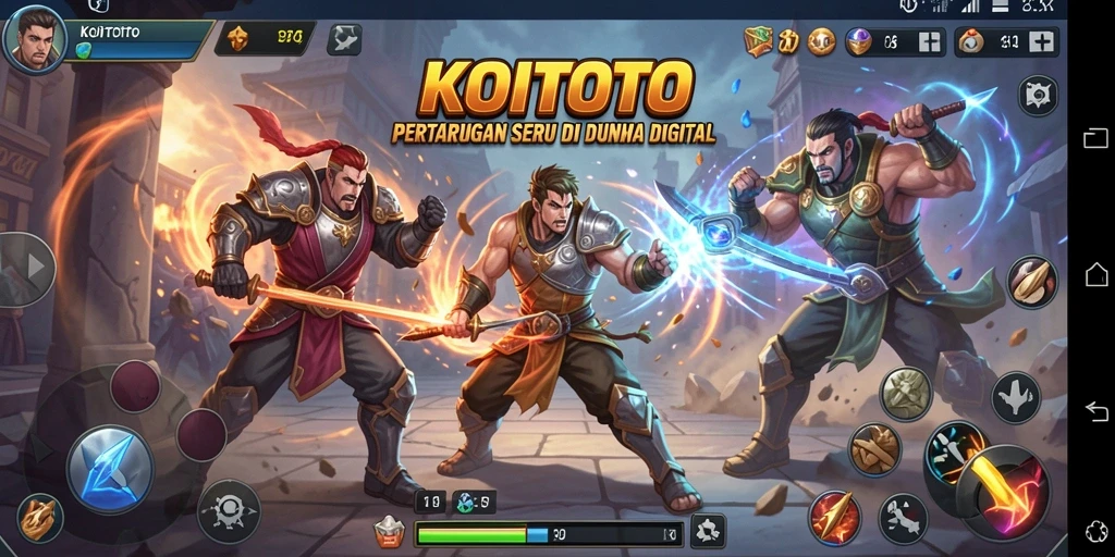 Tampilan gameplay KOITOTO yang mengesankan dalam pertarungan seru.