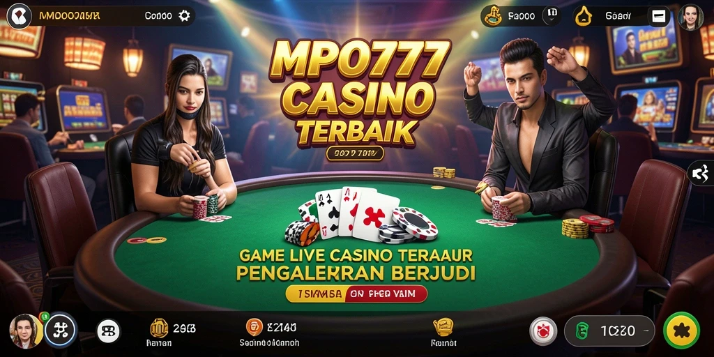 Tampilan gameplay Live Casino yang menarik dan interaktif.