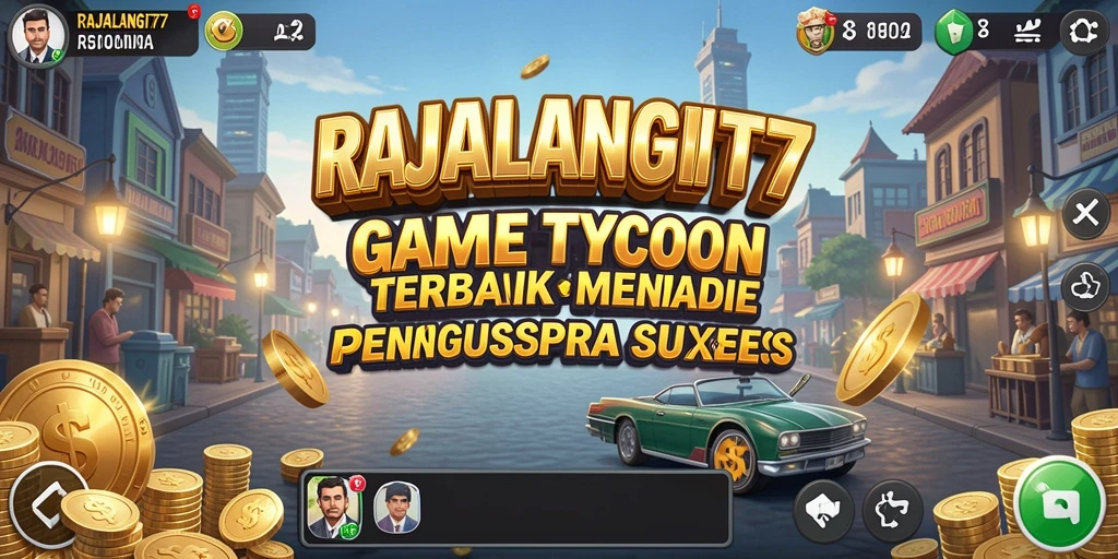 Screenshot gameplay RAJALANGIT77 menampilkan pengelolaan bisnis yang menarik.