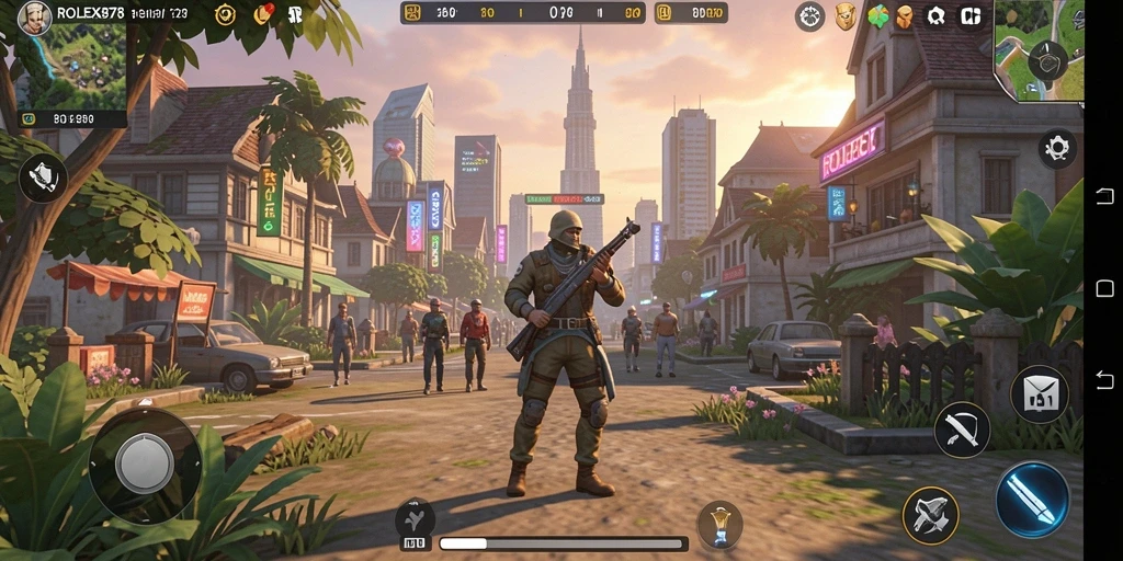 Screenshot utama ROLEX878 menampilkan gameplay simulasi yang imersif.