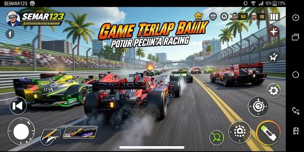 Gameplay menarik dari SEMAR123 dengan balapan penuh aksi.