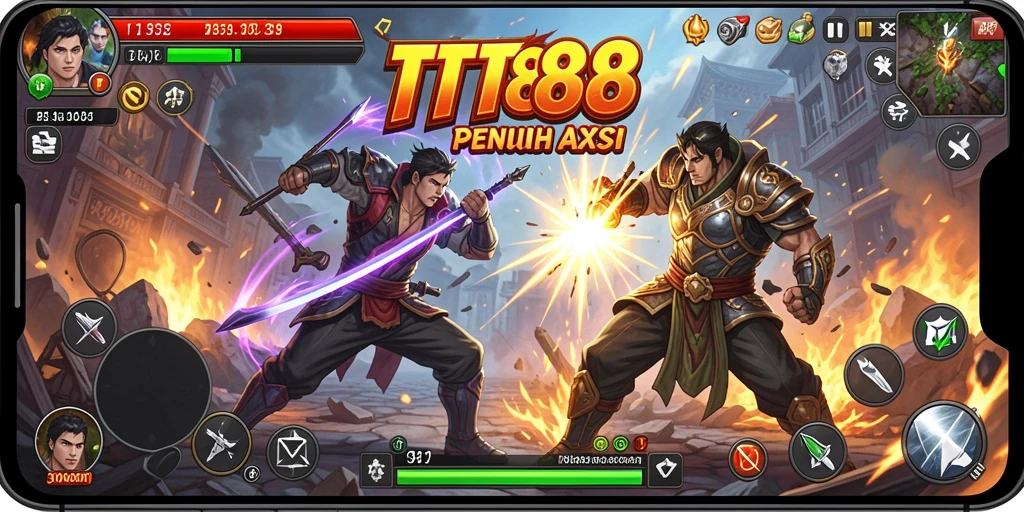 Screenshot gameplay TTT888 yang menampilkan pertempuran seru.